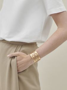 bracelet bronze lazer cut bangle lg
