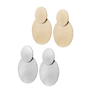 earrings bronze lg circles